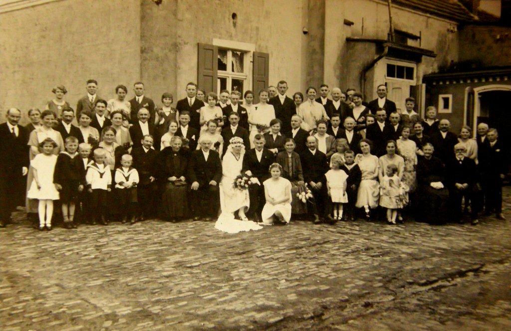 30.04.1927 Hochzeit Otto Lehnhardt und Frieda Bärmann in Fohrde